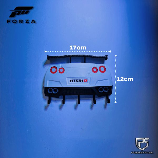 Nissan GT-R R35 Nismo Inspired Keychain Hanger | 3D Wall Mount  | 5 Hooks organizer