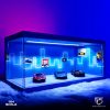 Diorama Garage 1:64 - Neon Blue Themed Showroom Edition