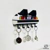 DeLorean-Inspired Flux Keychain Hanger | 3D Wall Mount | 5 Hook Organizer