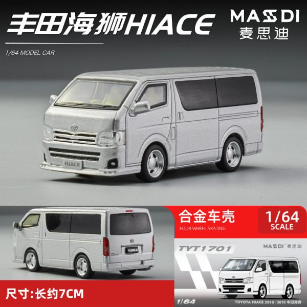 Masdi 1:64 | 2010 Toyota Hiace | Silver
