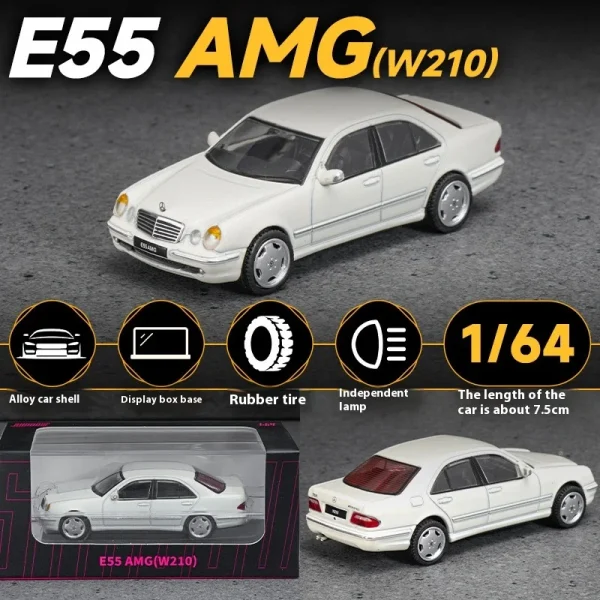 DCT/Shadow 1:64 Mercedes E55 AMG (W210) | White