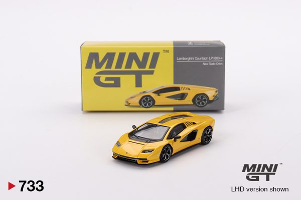 Mini GT #733 - Lamborghini Countach LPI 800-4 - New Giallo Orion