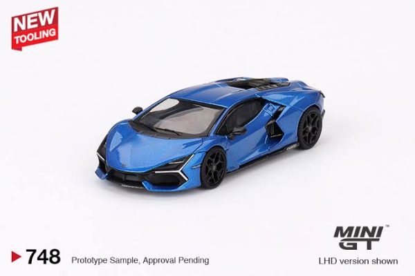 Mini GT #748 - Lamborghini Revuelto - Blu Eleos
