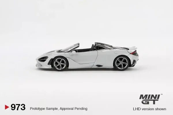 Mini GT #973 - McLaren 720s Spider - Cirrus Grey