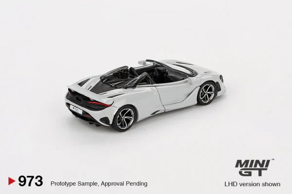Mini GT #973 - McLaren 720s Spider - Cirrus Grey