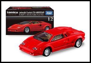 Tomica Premium #12 Lamborghini Countach 25th Anniversary | Rear Bay openable | Takara Tomy