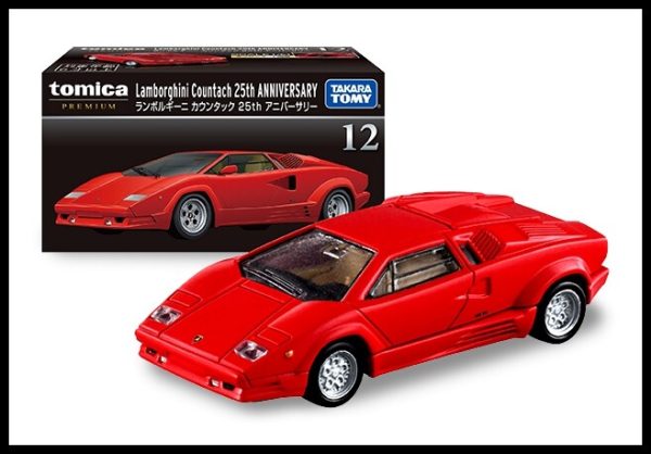 Tomica Premium #12 Lamborghini Countach 25th Anniversary | Rear Bay openable | Takara Tomy