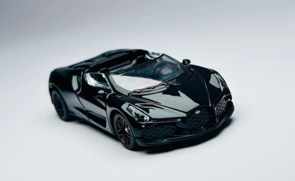 TSC 1:64 Bugatti Mistral Convertible | Black | Official Licensed Diecast
