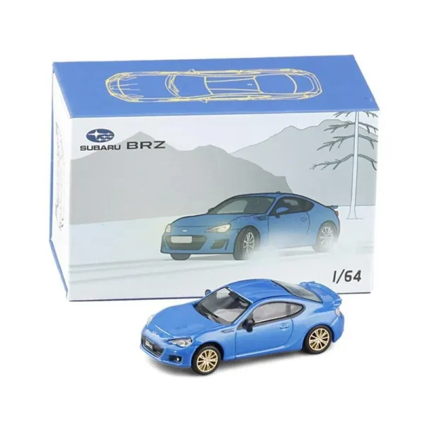JKM 1:64 Subaru BRZ | Blue w/golden rims