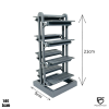 PocketFlex Sky-Rise | 8-Tier Vertical Diecast Display Rack (1:64 Scale)