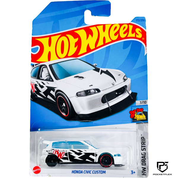 Hot Wheels | HONDA CIVIC CUSTOM | 7/10 & 172/250 - WHITE