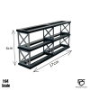 PocketFlex Truss-Tower 6 | 3-Tier 1:64 Diecast Showroom & Photography Rack