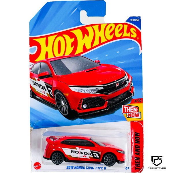 Hot Wheels | 2018 HONDA CIVIC TYPE R | 3/10 & 123/250 - RWD