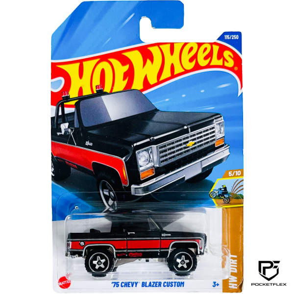 Hot Wheels | ‘75 CHEVY BLAZER CUSTOM | 5/10 & 115/250 - BLACK