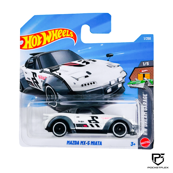 Hot Wheels | MAZDA MX-5 MIATA | 1/5 & 1/250 - WHITE