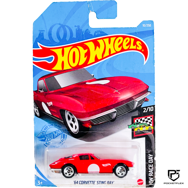 Hot Wheels | ‘64 CORVETTE STING RAY | 2/10 & 10/250 - RED