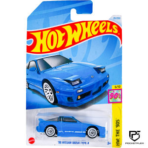 Hot Wheels | ‘96 NISSAN 180SX TYPE X | 6/10 & 211/250 - BLUE
