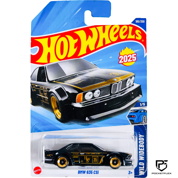 Hot Wheels | BMW 635 CSI | 1/5 & 185/250 - BLACK