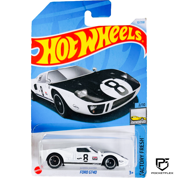 Hot Wheels | FORD GT40 | 2/10 & 12/250 - WHITE