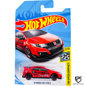 Hot Wheels | ‘16 HONDA CIVIC TYPE R | 2/10 & 126/365 - RED