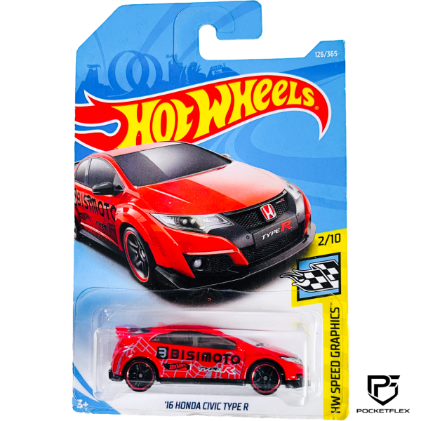 Hot Wheels | ‘16 HONDA CIVIC TYPE R | 2/10 & 126/365 - RED