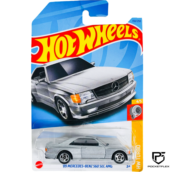 Hot Wheels | ‘89 MERCEDES-BENZ 560 SEC AMG | 4/5 & 150/250 - SILVER