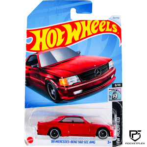 Hot Wheels | ‘89 MERCEDES-BENZ 560 SEC AMG | 8/10 & 82/250 - RED