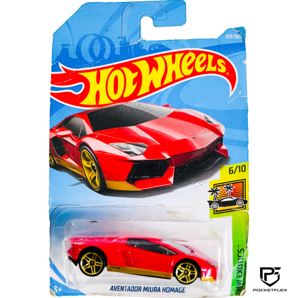 Hot Wheels | LAMBORGHINI AVENTADOR MIURA HOMAGE | 6/10 & 239/365 - RED
