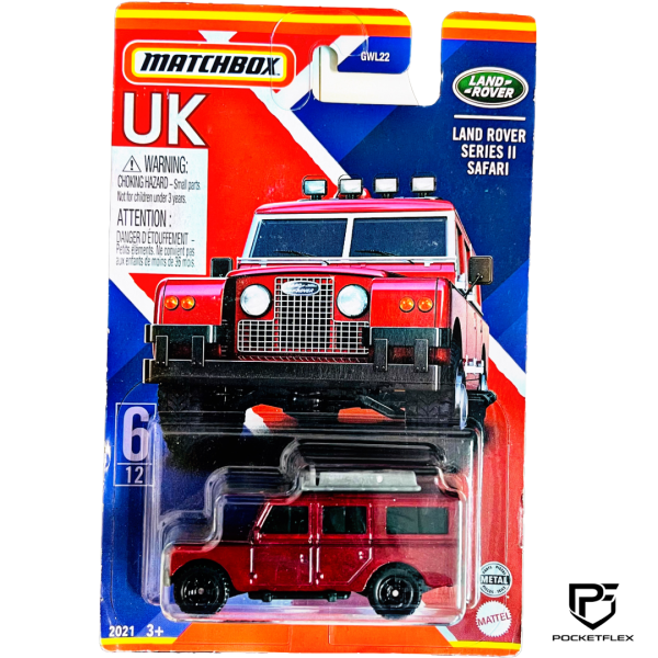 Matchbox Uk card #6/12 - Land Rover Series II Safari
