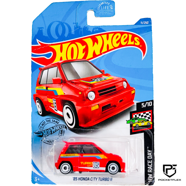Hot Wheels | ‘85 HONDA CITY TURBO II | 5/10 & 11/250 - RED