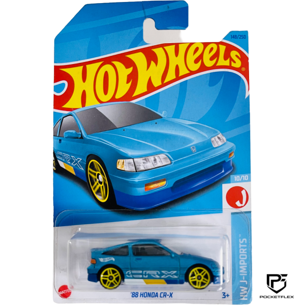 Hot Wheels | ‘88 HONDA CR-X | 10/10 & 148/250 - BLUE