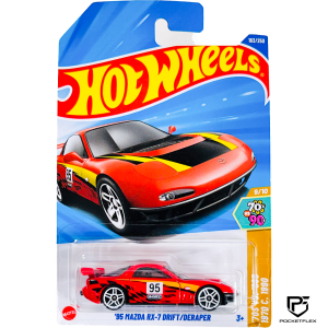 Hot Wheels | ‘95 MAZDA RX-7 DRIFT/DERAPER | 9/10 & 163/250 - RED