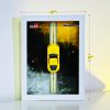Toyota GR Supra (mk5) | PREMIUM 3D Diecast Shadow box frame | 1:64 Scale - YELLOW