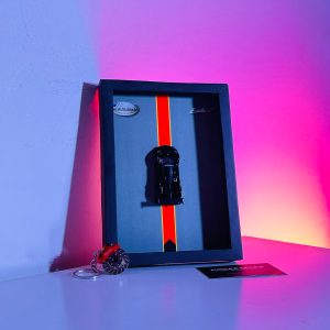 Pagani Zonda R | PREMIUM 3D DIECAST SHADOW BOX FRAME | 1:64 SCALE - BLACK