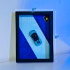 Lamborghini Aventador Roadster | PREMIUM 3D DIECAST SHADOW BOX FRAME | 1:64 SCALE - BLUE