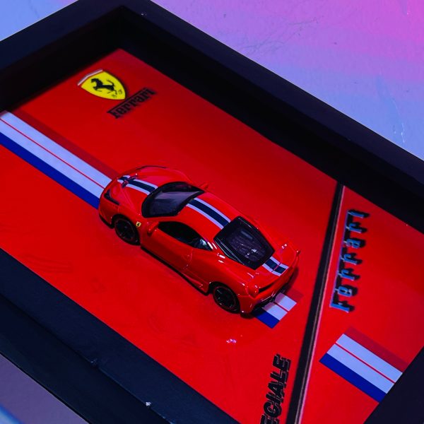 Ferrari 458 Speciale | PREMIUM 3D DIECAST SHADOW BOX FRAME | 1:64 SCALE