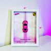 Porsche 911 GT3 RS | PREMIUM 3D DIECAST SHADOW BOX FRAME | 1:64 SCALE - PINK