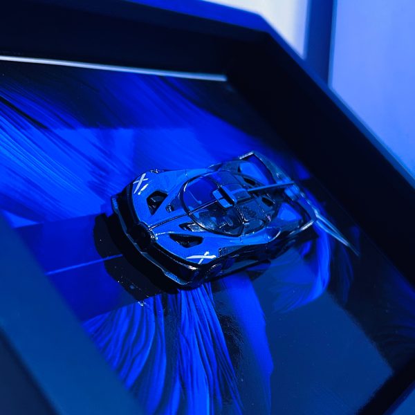 Bugatti Bolide | PREMIUM 3D DIECAST SHADOW BOX FRAME | 1:64 SCALE