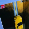 Toyota GR Supra (mk5) | PREMIUM 3D Diecast Shadow box frame | 1:64 Scale - YELLOW