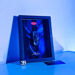 Bugatti Bolide | PREMIUM 3D DIECAST SHADOW BOX FRAME | 1:64 SCALE