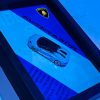 Lamborghini Aventador Roadster | PREMIUM 3D DIECAST SHADOW BOX FRAME | 1:64 SCALE - BLUE