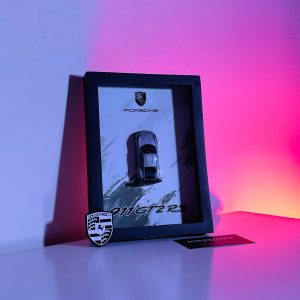 Porsche 911 GT2 RS | PREMIUM 3D DIECAST SHADOW BOX FRAME | 1:64 SCALE - SILVER