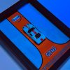 Gulf Ford GT40 (LeMans Edition) | PREMIUM 3D DIECAST SHADOW BOX FRAME | 1:64