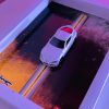 Toyota GR Supra (MK5) | PREMIUM 3D DIECAST SHADOW BOX FRAME | 1:64 SCALE - WHITE