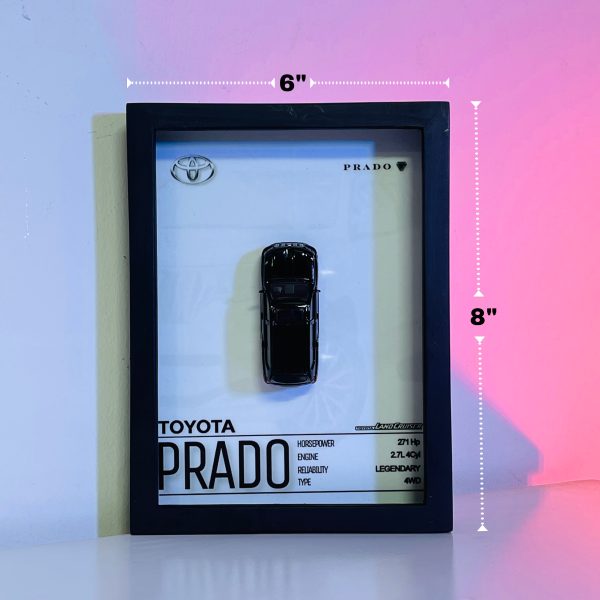 Toyota Land Cruiser Prado | PREMIUM 3D DIECAST SHADOW BOX FRAME | 1:64 SCALE
