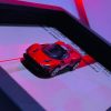 Ferrari Daytona SP3 | PREMIUM 3D DIECAST SHADOW BOX FRAME | 1:64 SCALE - RED