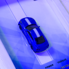 NISSAN GT-R R35 | PREMIUM 3D DIECAST SHADOW BOX FRAME | BLUE w/white stripes