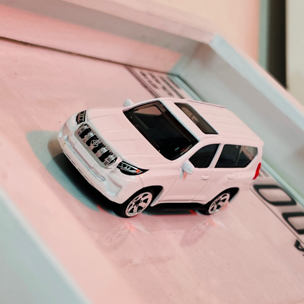 Toyota Land Cruiser Prado | PREMIUM 3D DIECAST SHADOW BOX FRAME | WHITE