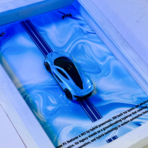 McLaren P1 | PREMIUM 3D DIECAST SHADOW BOX FRAME | 1:64 SCALE