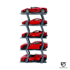 5-Tier 1:64 Diecast Display Rack | Minimalist Vertical Holder for Hot Wheels & Mini GT Collections